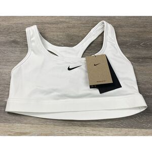 NIKE Swoosh Light Support Women's Non-Padded Sports Bra Small DX6817-100 NEW